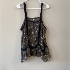 Free people sheer floral cami